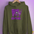 Lesbian Labrys Pride Grunge Exclamation Points Hoodie - Army
